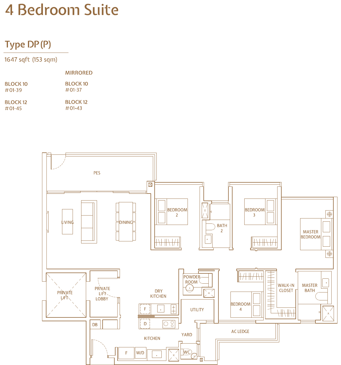 4-Bedroom Suite, Type DP(P)