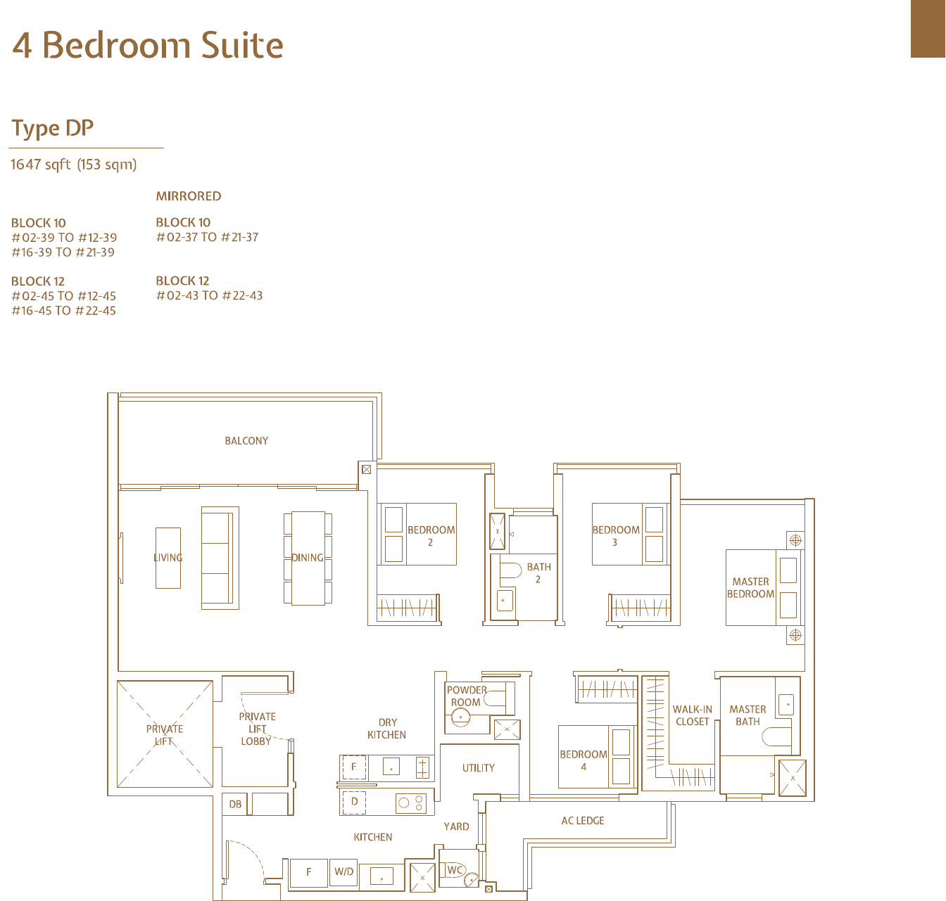 4-Bedroom Suite, Type DP